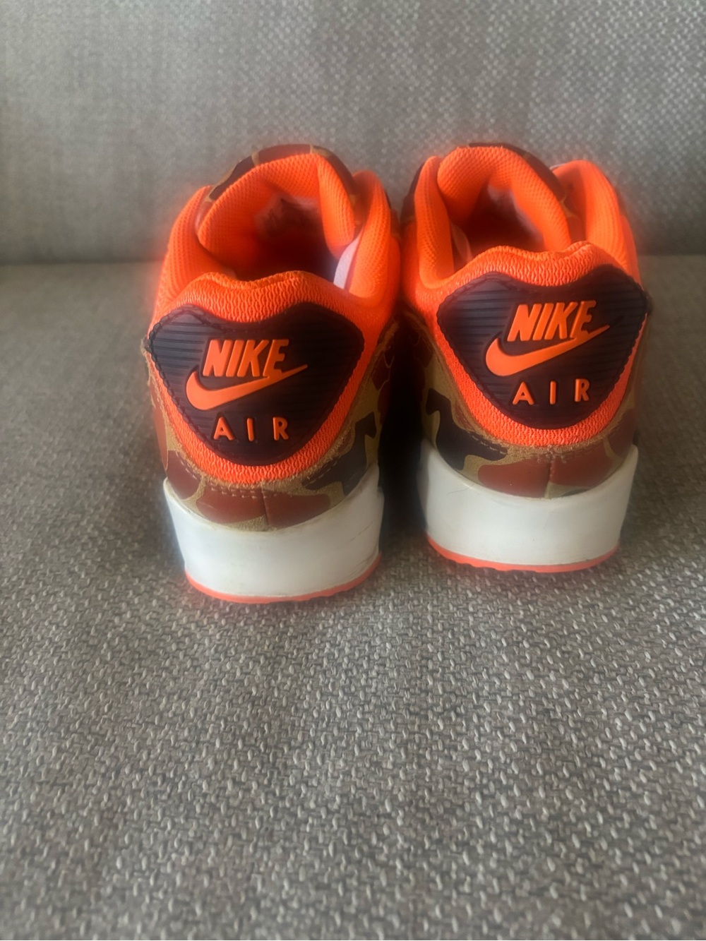 Nike Orange Camo Air Max Sneakers - Picture 8 of 11
